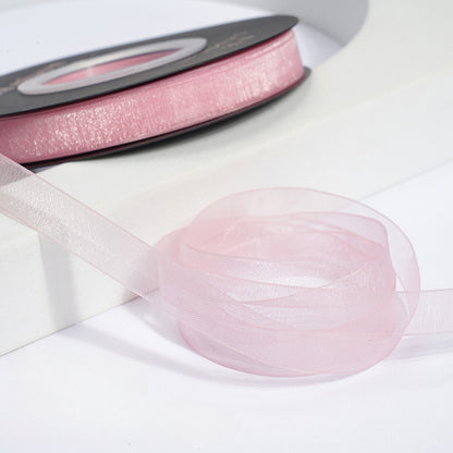 Solid Color Sheer Organza Ribbon (10mmx50Yd)