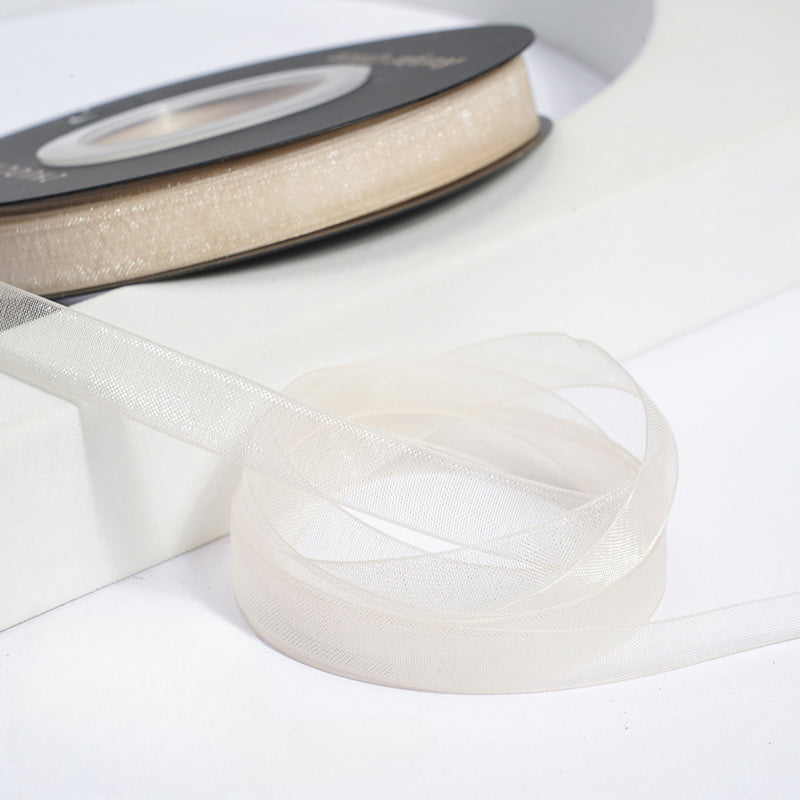 Solid Color Sheer Organza Ribbon (10mmx50Yd)
