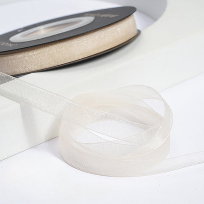 Solid Color Sheer Organza Ribbon (10mmx50Yd)