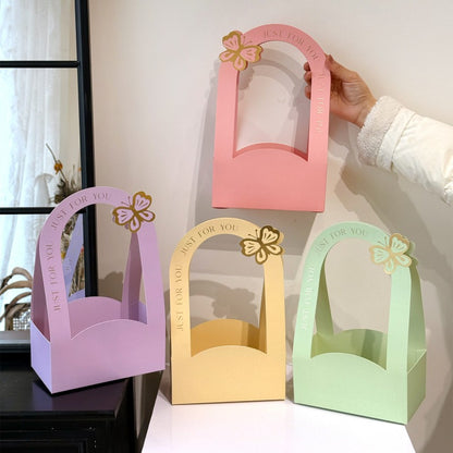 10pcs Butterfly Floral Gift Box with Handle