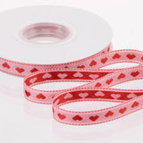 Load image into Gallery viewer, Double-sided Heart Ribbon for Valentine's Day (1cmx15Yd)