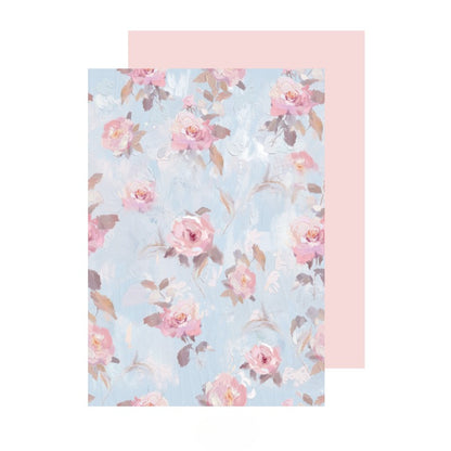 20pcs Rose Print Floral Wrap Paper (35x50cm)