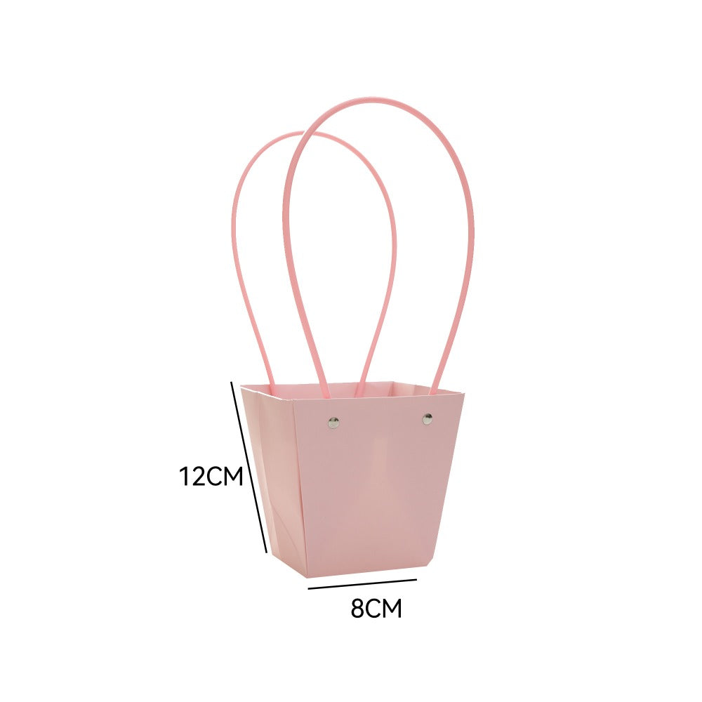 Pink Kraft Paper Flower Bouquet Bags Pack 10