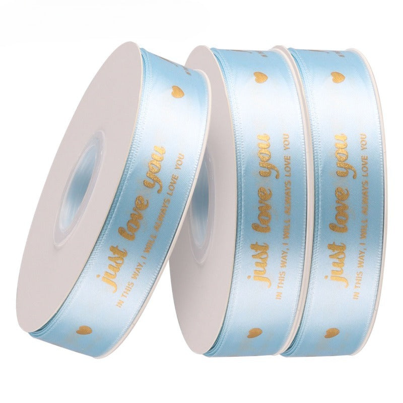 JUST LOVE YOU Satin Ribbon (2.5cmx40Yd)