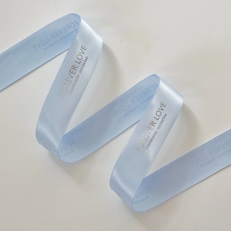 "Forever Love" Printed Satin Ribbon (25mm x 20Yd)