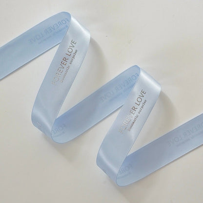 "Forever Love" Printed Satin Ribbon (25mm x 20Yd)