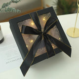 Load image into Gallery viewer, Pink Clear Window Gift Box with Ribbon