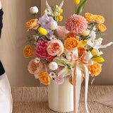 Load image into Gallery viewer, Minimalist Solid Color Round Flower Gift Box