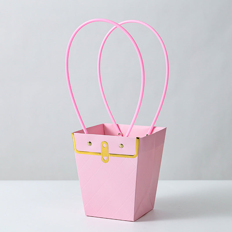 Handbag Styled Trapezoid Flower Bags Pack 10