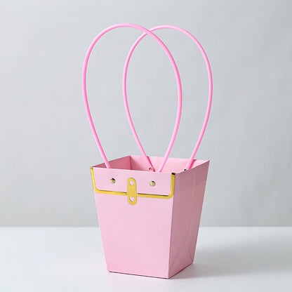Handbag Styled Trapezoid Flower Bags Pack 10