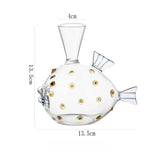 Load image into Gallery viewer, Modern Whimsical Fish Glass Bud Vase