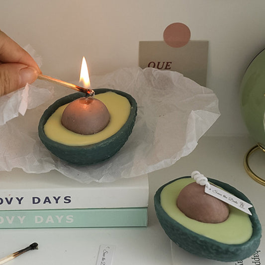 Bougie parfumée cadeau à l'avocat