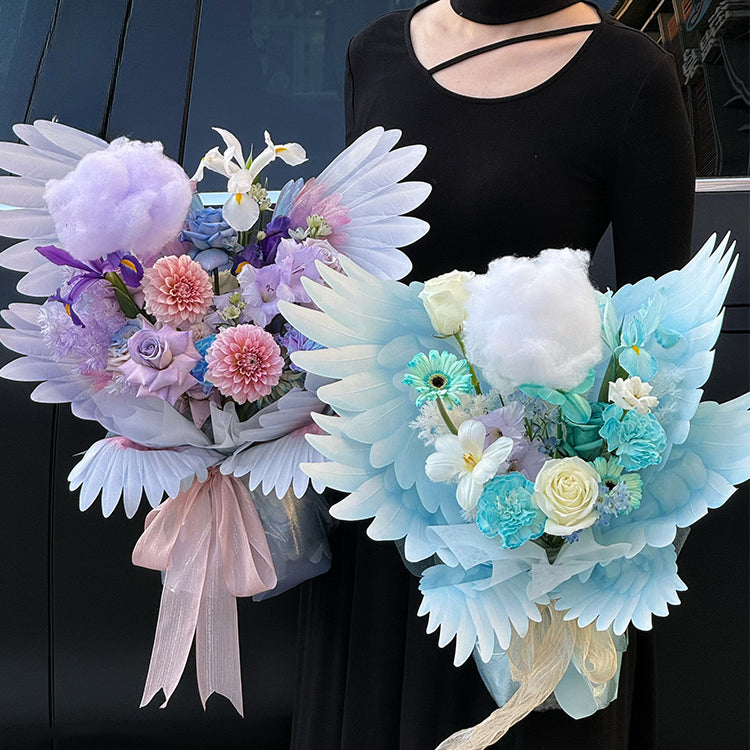 Papier d'emballage pour fleurs « Ailes d'ange »