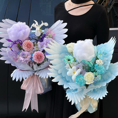 Papier d'emballage pour fleurs « Ailes d'ange »