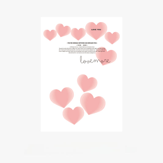 Valentine's Day Floral Wrap Paper Pack 20 (30x45cm)