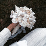 Load image into Gallery viewer, Luxury Handcrafted Seashell Bridal Bouquet