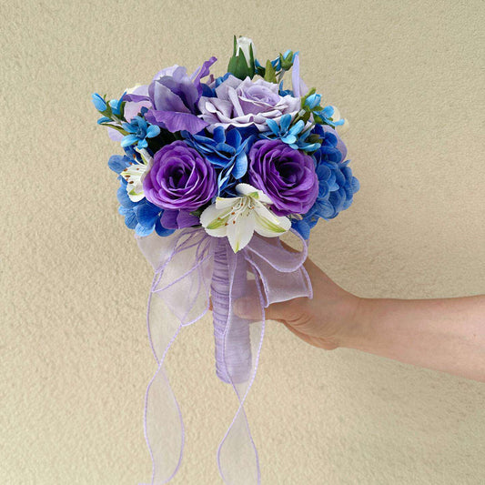 Lavender Rose Hydrangea Bridesmaid Bouquet