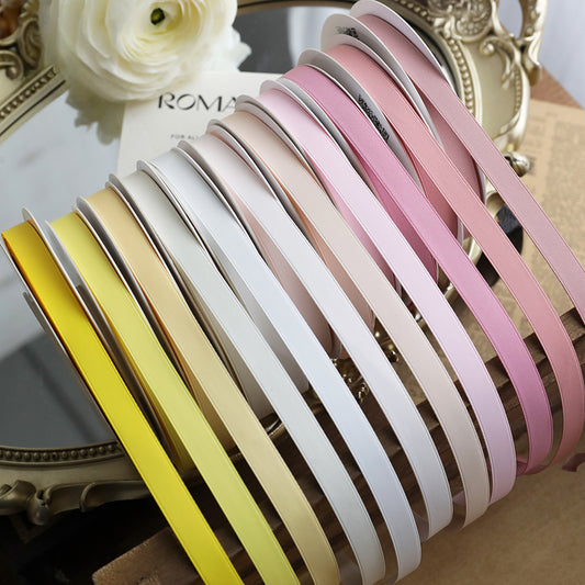 Solid Color Matte Polyester Ribbon (1cmx20Yd)