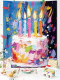 Load image into Gallery viewer, Birthday Cake Backdrop for Birthday Party (150x120cm)