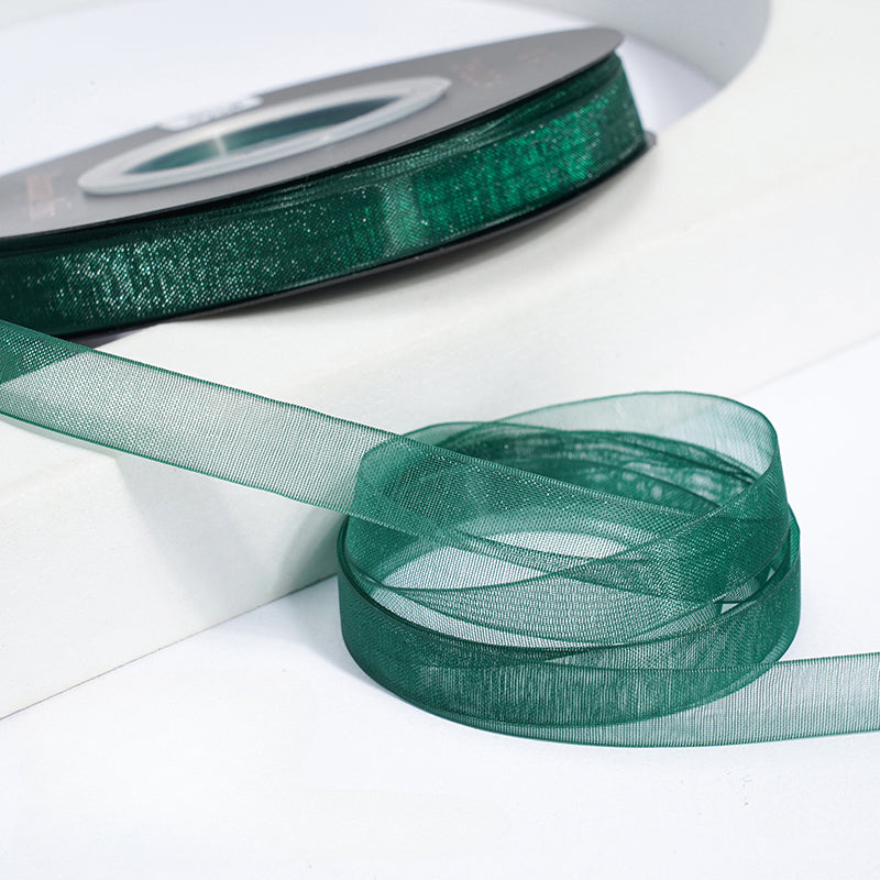 Solid Color Sheer Organza Ribbon (10mmx50Yd)