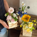 Load image into Gallery viewer, Natural Pine Wooden Square Flower Box