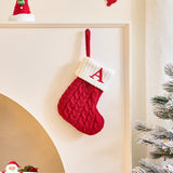 Load image into Gallery viewer, Knitted Christmas Stockings with Initials