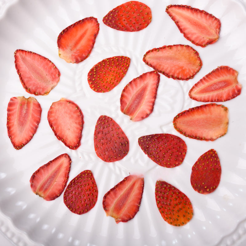 10 Pcs Dried Pressed Strawberry Slices