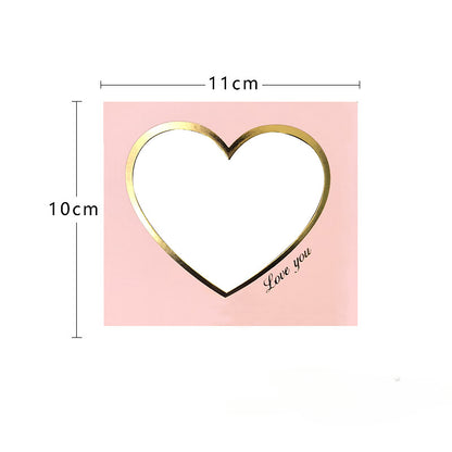 Heart-shaped Cutout Valentine's Day Card Pack 10