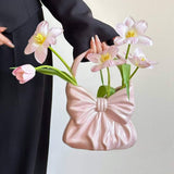 Load image into Gallery viewer, Modern Ceramic Bow Handbag Vase