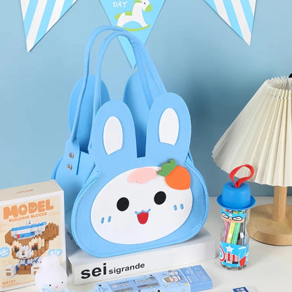 Happy Birthday Bunny Felt Gift Bag for Kids