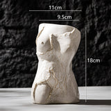 Load image into Gallery viewer, Unique Female Body White Ceramic Vase