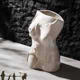 Load image into Gallery viewer, Unique Female Body White Ceramic Vase