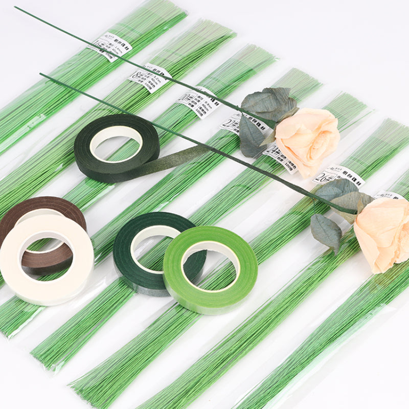 Light Green Floral Wire for Crafts Pack 100