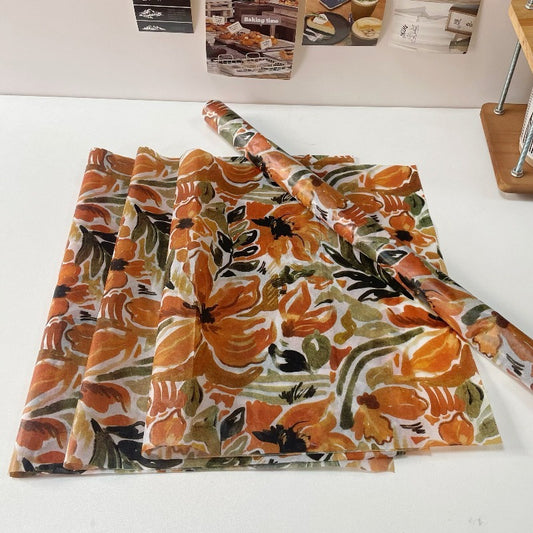 Abstract Floral Impressionist Tissue Paper Pack 50