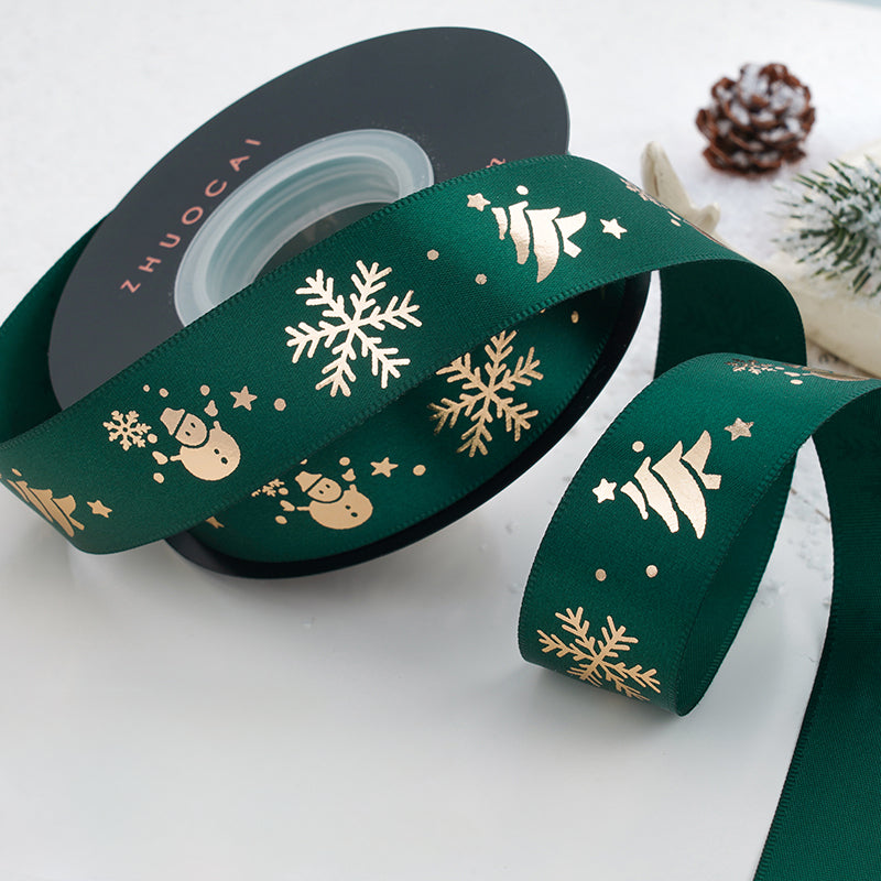 24 Yards Christmas Satin Ribbon for Crafts