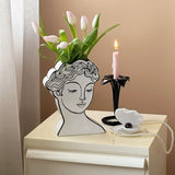 Load image into Gallery viewer, Modern Goddess Ceramic Face Vase