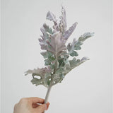 Load image into Gallery viewer, Flocked Artificial Dusty Miller Stem (38cm)
