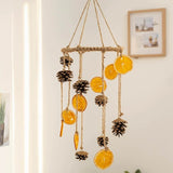 Load image into Gallery viewer, Dried Orange Slices Pinecones Nature Wind Chime