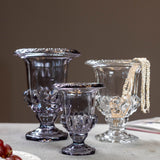 Load image into Gallery viewer, Pedestal Vintage Crystal Glass Urn Vase