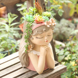 Load image into Gallery viewer, Fairy Girl Resin Succulent Planter