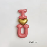 Load image into Gallery viewer, Diamond Ring Rose Heart Valentine&#39;s Day Balloon