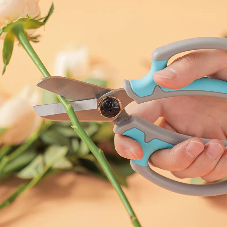 Ciseaux de fleuriste ergonomiques résistants à la rouille