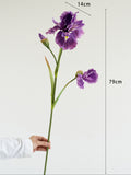 Load image into Gallery viewer, 3-Head Artificial Iris Flower Spray 79cmH