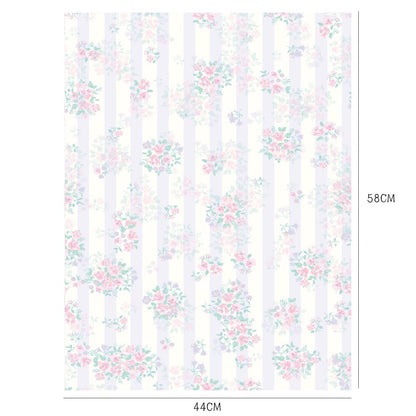 Elegant Floral Bouquet Wrap Paper Pack 10 (17" x 23")