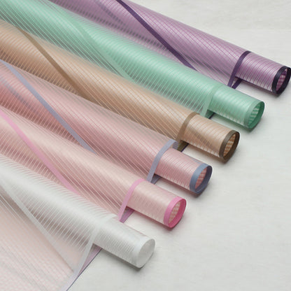 20pcs Matte Striped Cellophane Wrap (57x57cm)
