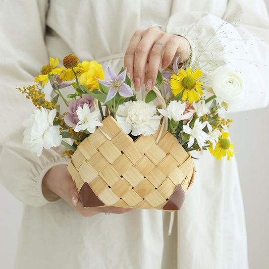 Small Size Flower Basket with Plastic Liner