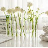 Load image into Gallery viewer, Clear Cylinder Glass Test Tube Flower Vase