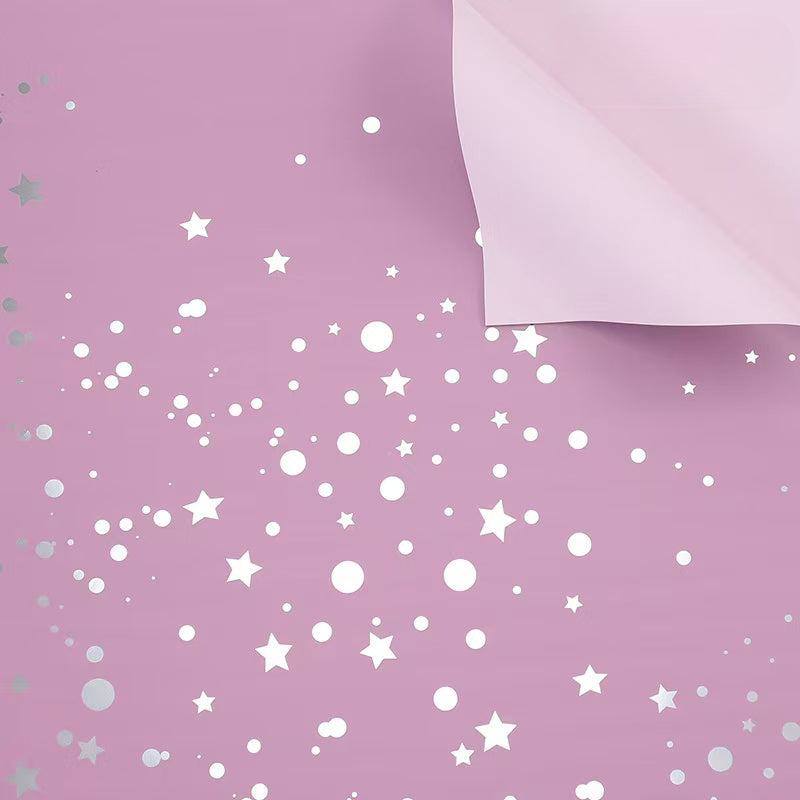 20pcs Dual-Color Starry Sky Bouquet Paper (57x57cm)