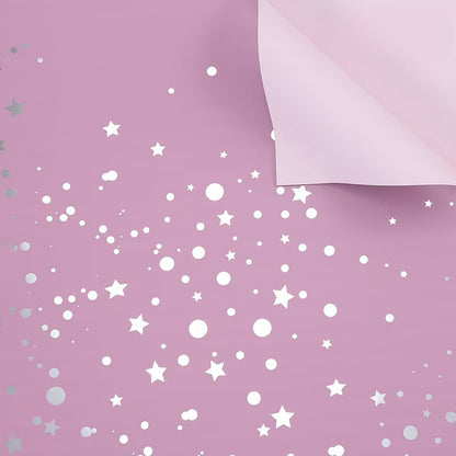 20pcs Dual-Color Starry Sky Bouquet Paper (57x57cm)