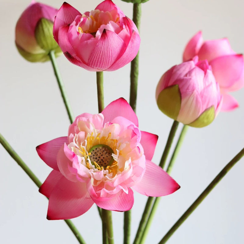 Artificial Pink Lotus Flower Stem